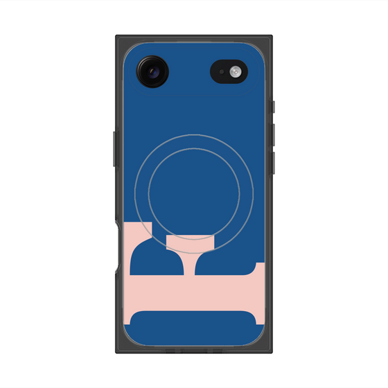プレミアムスクエアケース with MagSafe［ オリジナル - initial color - F navy ］