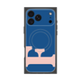 プレミアムスクエアケース with MagSafe［ オリジナル - initial color - F navy ］