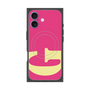 プレミアムスクエアケース with MagSafe［ オリジナル - initial color - G pink ］