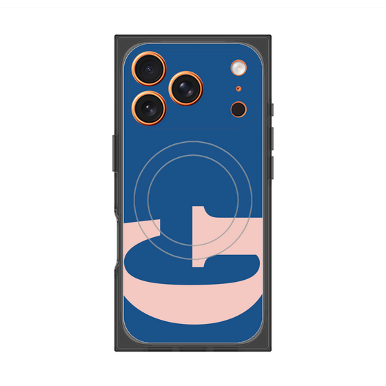 プレミアムスクエアケース with MagSafe［ オリジナル - initial color - G navy ］