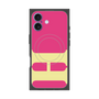プレミアムスクエアケース with MagSafe［ オリジナル - initial color - H pink ］