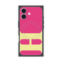 プレミアムスクエアケース with MagSafe［ オリジナル - initial color - H pink ］