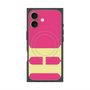 プレミアムスクエアケース with MagSafe［ オリジナル - initial color - H pink ］