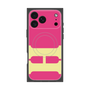 プレミアムスクエアケース with MagSafe［ オリジナル - initial color - H pink ］