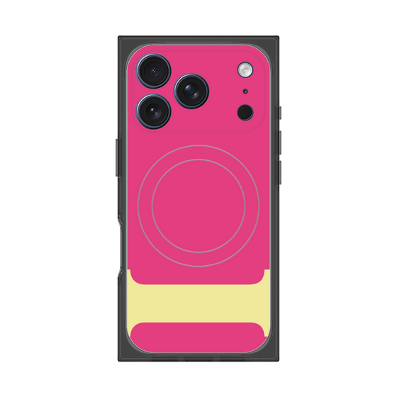 プレミアムスクエアケース with MagSafe［ オリジナル - initial color - I pink ］