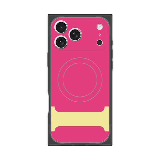 プレミアムスクエアケース with MagSafe［ オリジナル - initial color - I pink ］