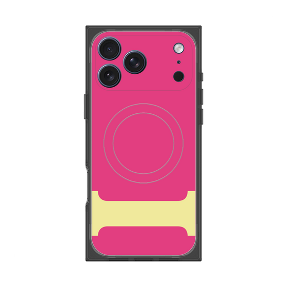 プレミアムスクエアケース with MagSafe［ オリジナル - initial color - I pink ］