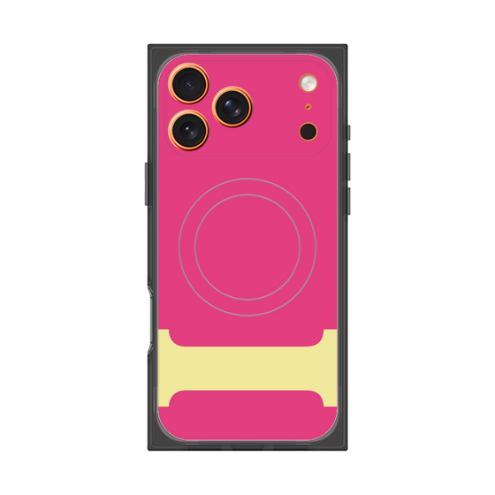 プレミアムスクエアケース with MagSafe［ オリジナル - initial color - I pink ］