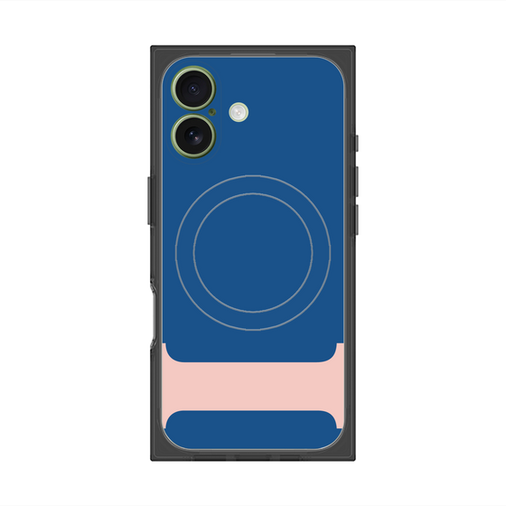 プレミアムスクエアケース with MagSafe［ オリジナル - initial color - I navy ］