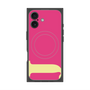 プレミアムスクエアケース with MagSafe［ オリジナル - initial color - J pink ］