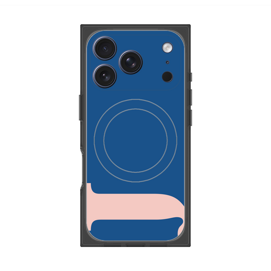 プレミアムスクエアケース with MagSafe［ オリジナル - initial color - J navy ］