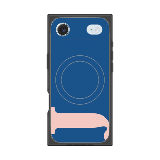 プレミアムスクエアケース with MagSafe［ オリジナル - initial color - J navy ］