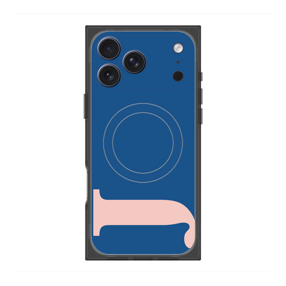 プレミアムスクエアケース with MagSafe［ オリジナル - initial color - J navy ］