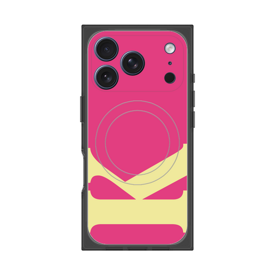 プレミアムスクエアケース with MagSafe［ オリジナル - initial color - K pink ］