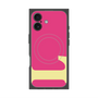 プレミアムスクエアケース with MagSafe［ オリジナル - initial color - L pink ］