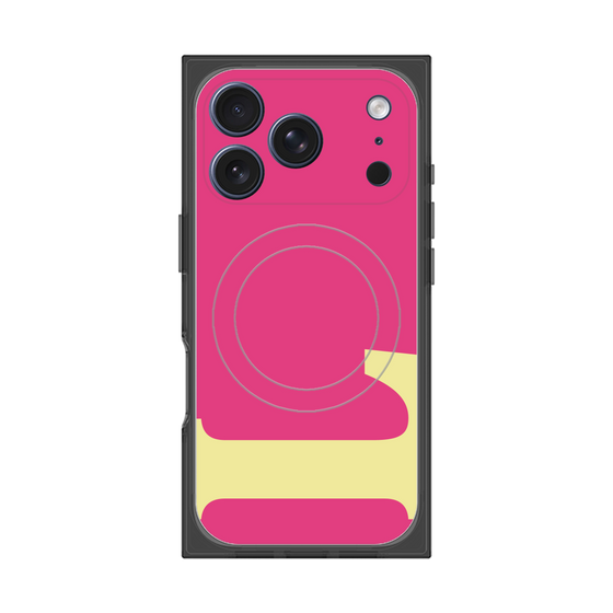 プレミアムスクエアケース with MagSafe［ オリジナル - initial color - L pink ］
