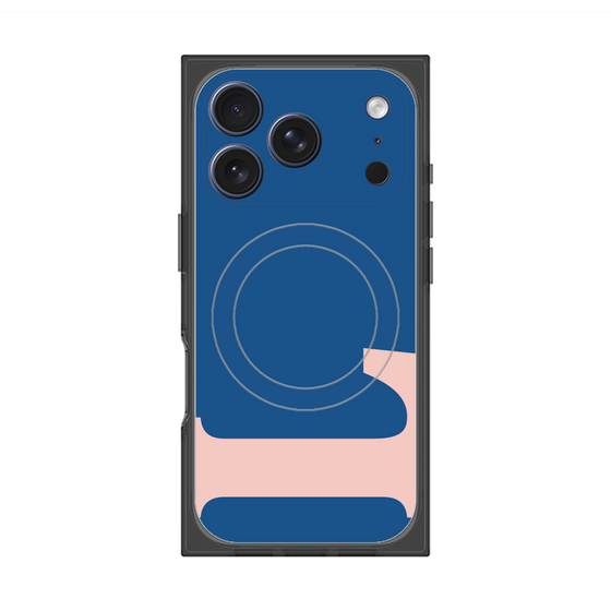 プレミアムスクエアケース with MagSafe［ オリジナル - initial color - L navy ］