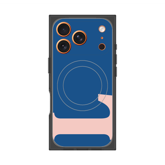 プレミアムスクエアケース with MagSafe［ オリジナル - initial color - L navy ］