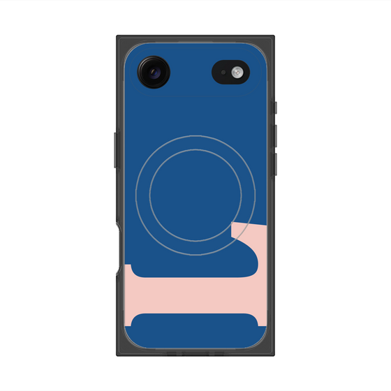 プレミアムスクエアケース with MagSafe［ オリジナル - initial color - L navy ］
