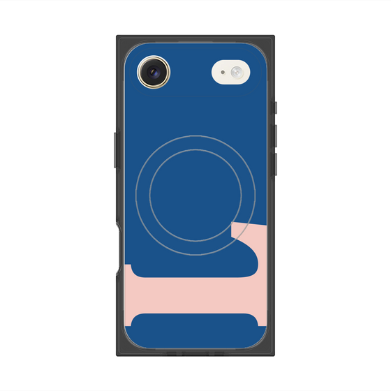 プレミアムスクエアケース with MagSafe［ オリジナル - initial color - L navy ］