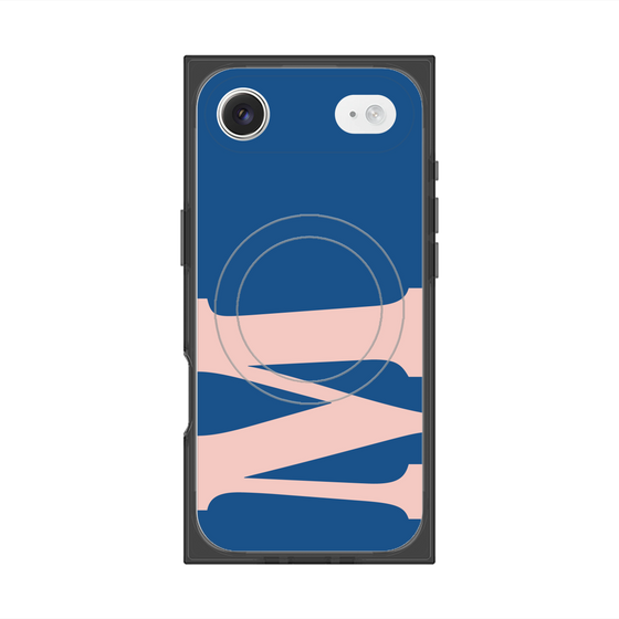 プレミアムスクエアケース with MagSafe［ オリジナル - initial color - M navy ］