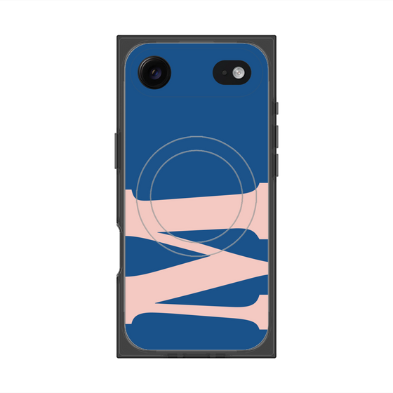 プレミアムスクエアケース with MagSafe［ オリジナル - initial color - M navy ］