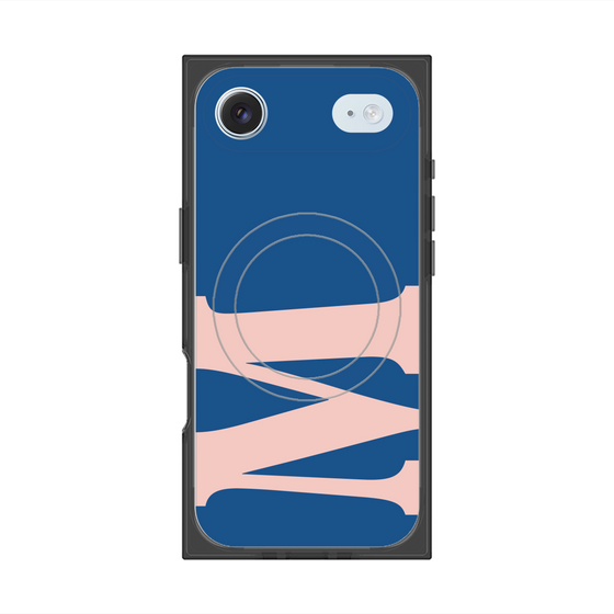 プレミアムスクエアケース with MagSafe［ オリジナル - initial color - M navy ］