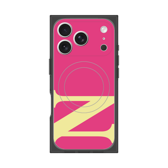 プレミアムスクエアケース with MagSafe［ オリジナル - initial color - N pink ］