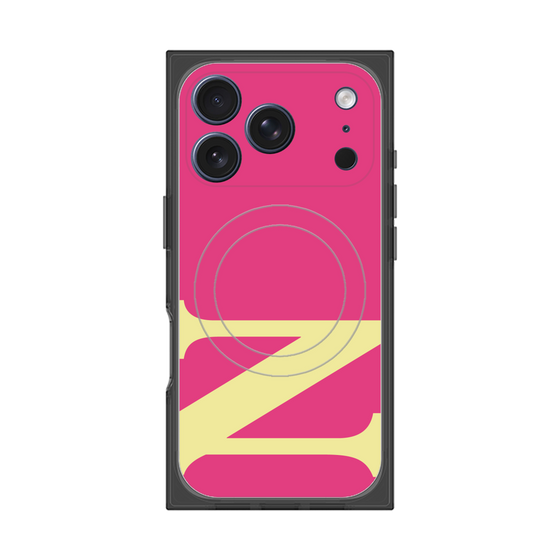 プレミアムスクエアケース with MagSafe［ オリジナル - initial color - N pink ］