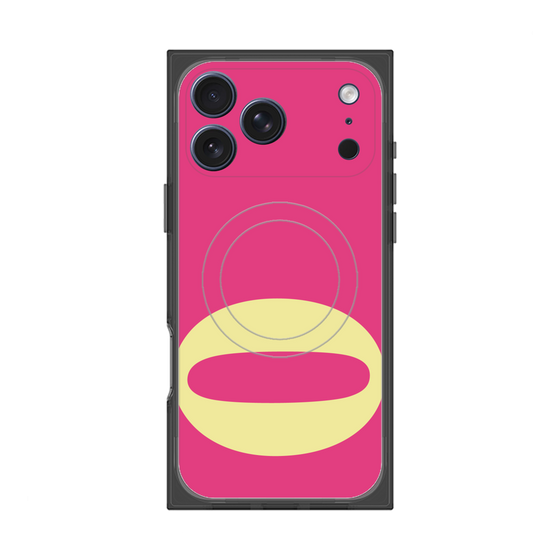 プレミアムスクエアケース with MagSafe［ オリジナル - initial color - O pink ］