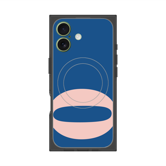 プレミアムスクエアケース with MagSafe［ オリジナル - initial color - O navy ］