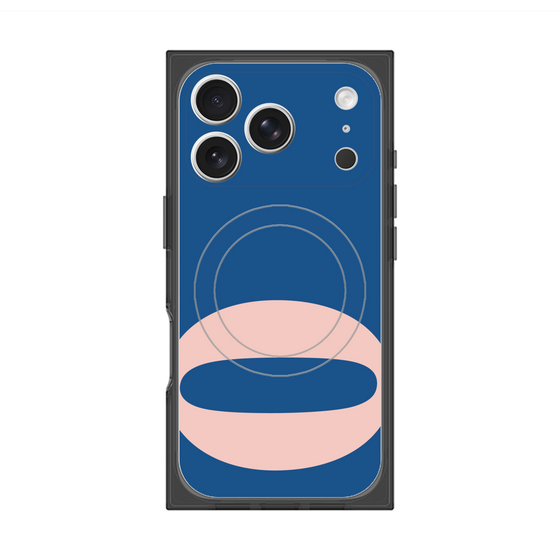 プレミアムスクエアケース with MagSafe［ オリジナル - initial color - O navy ］