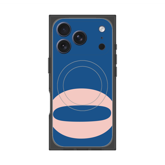 プレミアムスクエアケース with MagSafe［ オリジナル - initial color - O navy ］