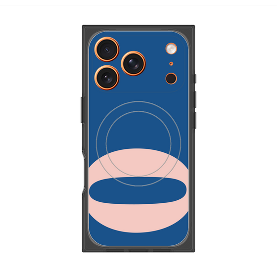 プレミアムスクエアケース with MagSafe［ オリジナル - initial color - O navy ］