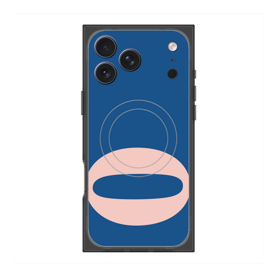 プレミアムスクエアケース with MagSafe［ オリジナル - initial color - O navy ］
