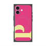 プレミアムスクエアケース with MagSafe［ オリジナル - initial color - P pink ］