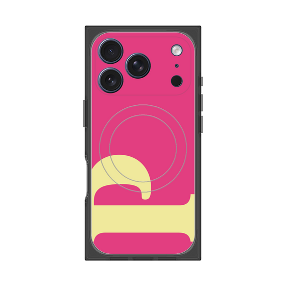 プレミアムスクエアケース with MagSafe［ オリジナル - initial color - P pink ］