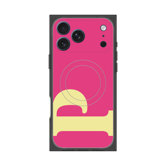 プレミアムスクエアケース with MagSafe［ オリジナル - initial color - P pink ］