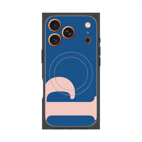 プレミアムスクエアケース with MagSafe［ オリジナル - initial color - P navy ］