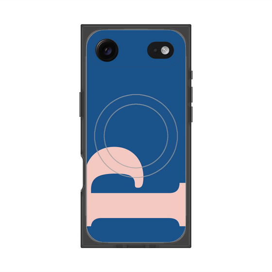 プレミアムスクエアケース with MagSafe［ オリジナル - initial color - P navy ］