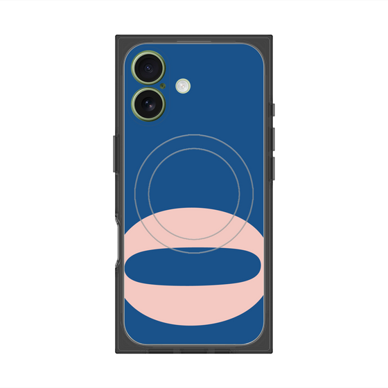 プレミアムスクエアケース with MagSafe［ オリジナル - initial color - Q navy ］