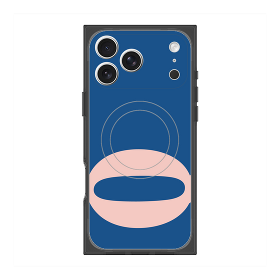 プレミアムスクエアケース with MagSafe［ オリジナル - initial color - Q navy ］