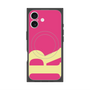 プレミアムスクエアケース with MagSafe［ オリジナル - initial color - R pink ］