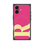 プレミアムスクエアケース with MagSafe［ オリジナル - initial color - R pink ］