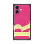 プレミアムスクエアケース with MagSafe［ オリジナル - initial color - R pink ］
