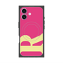 プレミアムスクエアケース with MagSafe［ オリジナル - initial color - R pink ］