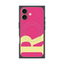 プレミアムスクエアケース with MagSafe［ オリジナル - initial color - R pink ］