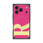 プレミアムスクエアケース with MagSafe［ オリジナル - initial color - R pink ］