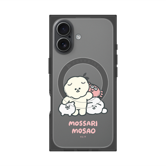 プレミアムスクエアケース with MagSafe［ もっさりもさお - みんないっしょ - クリア ］