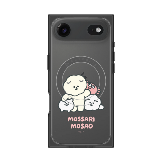 プレミアムスクエアケース with MagSafe［ もっさりもさお - みんないっしょ - クリア ］
